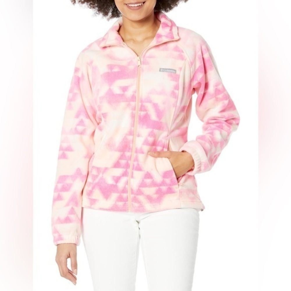 Columbia Benton Springs Printed Full Fleece Zip Up Medium